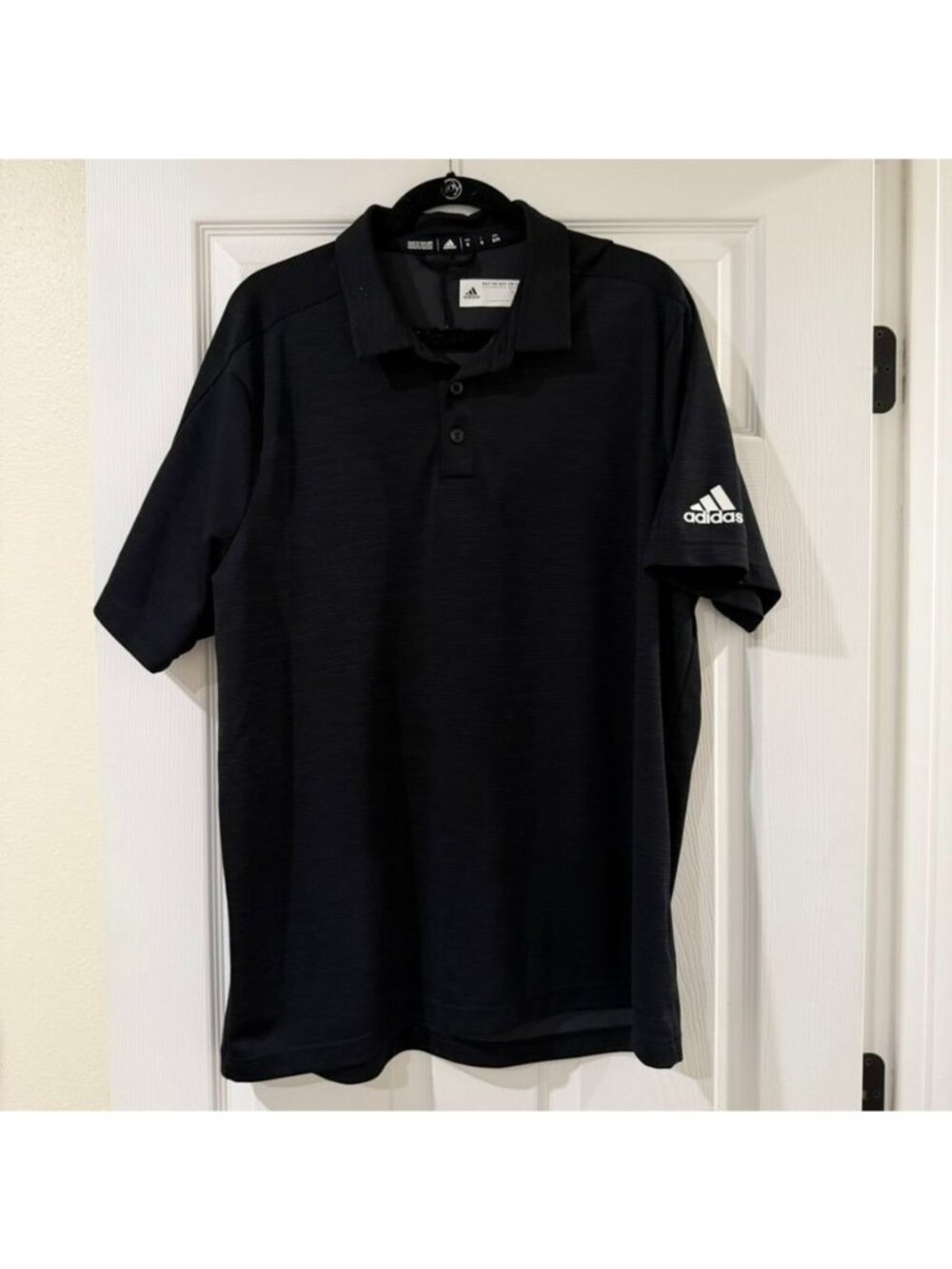 Adidas NHL Hockey LA Kings Mens Black Polo Shirt Size XL